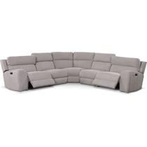 newport gray sectional   