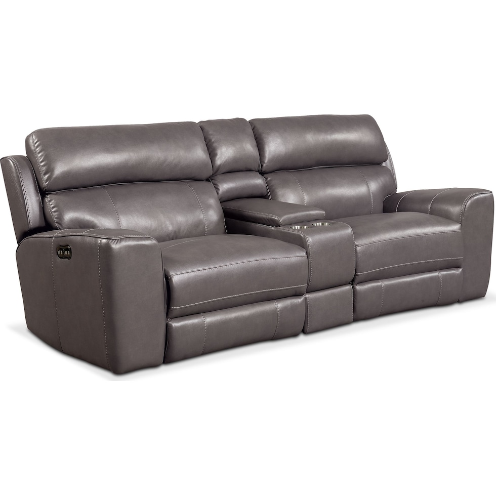 newport gray sofa   