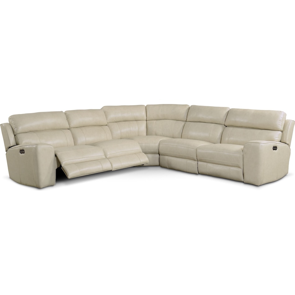 Value City Leather Sectional Sofa Baci Living Room