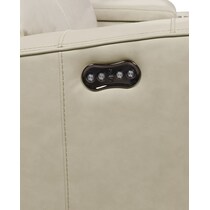 newport white power reclining sectional   