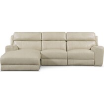 newport white sectional   