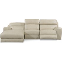 newport white sectional   