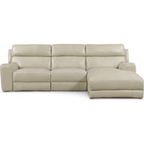 newport white sectional   