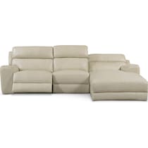 newport white sectional   