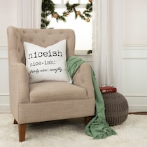 niceish ivory accent pillow   