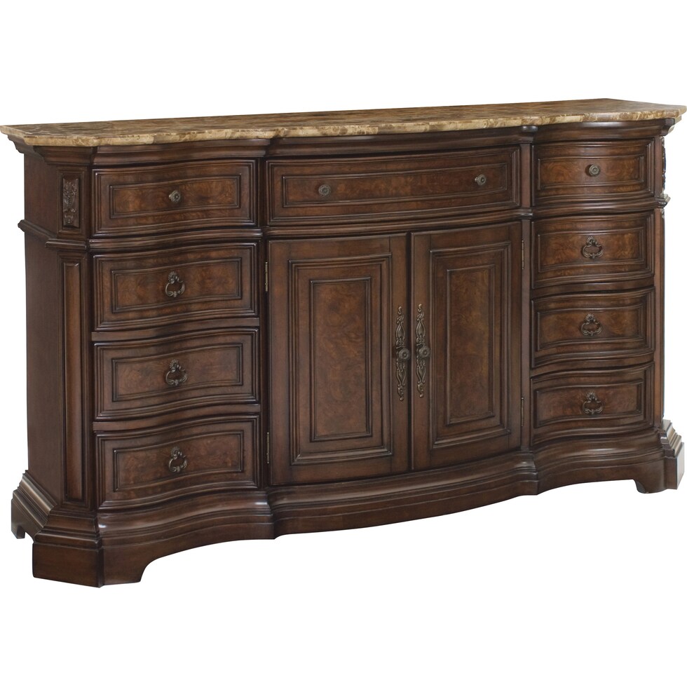 nicholson dark brown dresser   