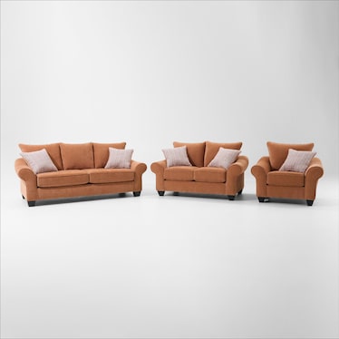 Nicki Sofa, Loveseat, and Chair