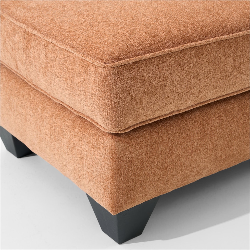 nicki red ottoman   