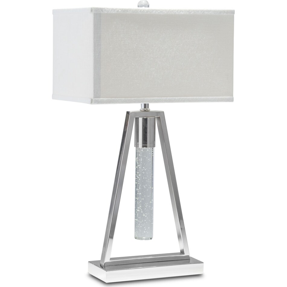 nickle ice table nickel table lamp   