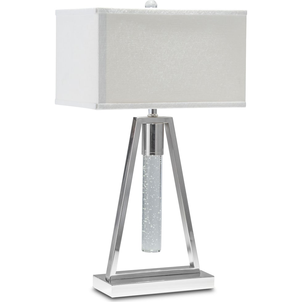 nickle ice table nickel table lamp   