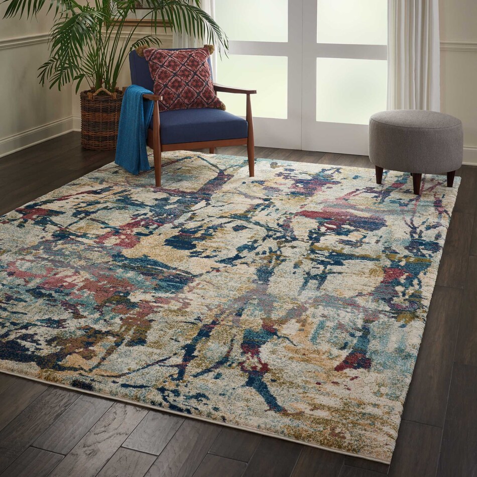 nicola multicolor area rug  x    