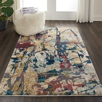 nicola white area rug  x    