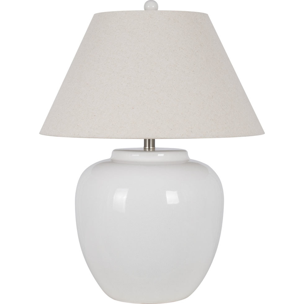 nicolo white table lamp   