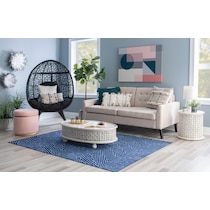 nikita white coffee table   