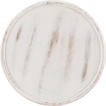 nikita white end table   