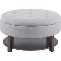 nikki gray ottoman   