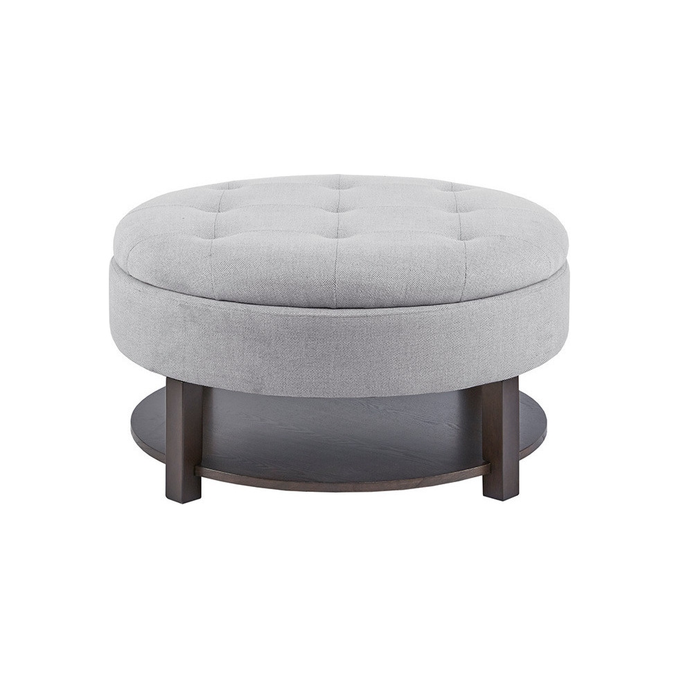 nikki gray ottoman   