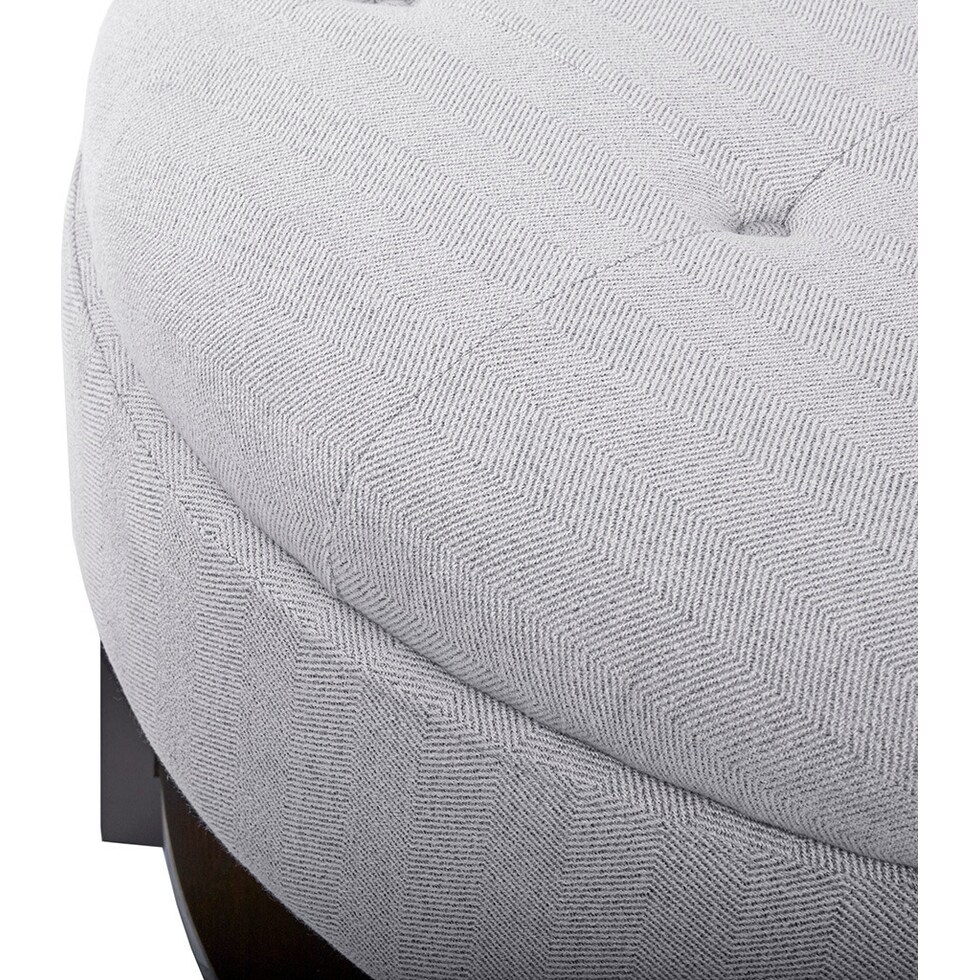 nikki gray ottoman   