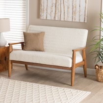 nikolai white loveseat   