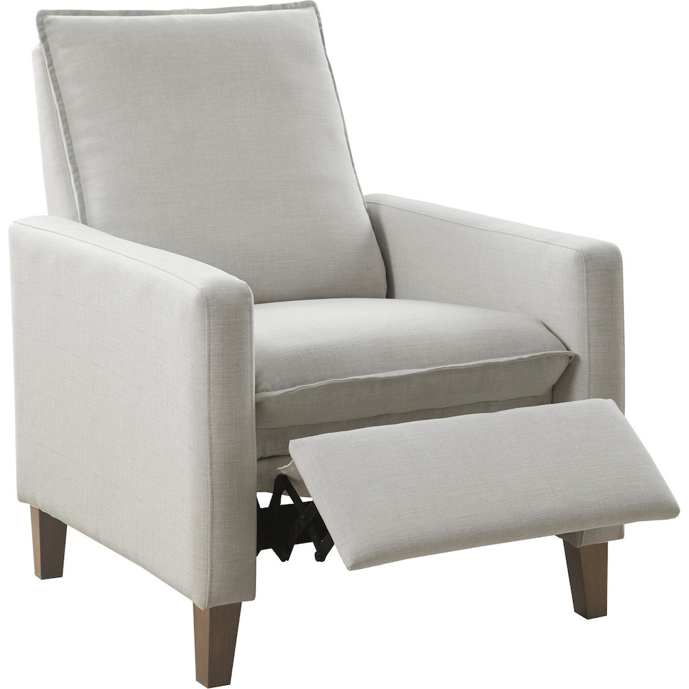 nilana white recliner   