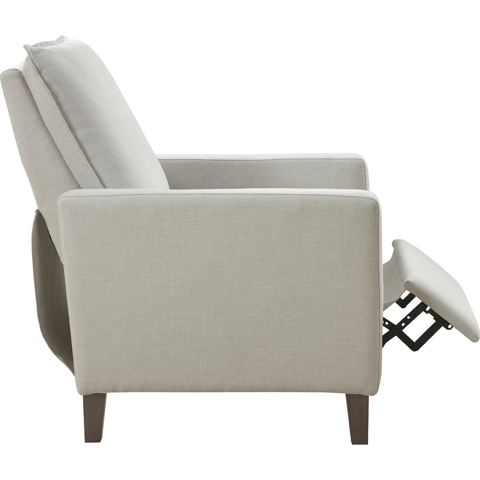 nilana white recliner   