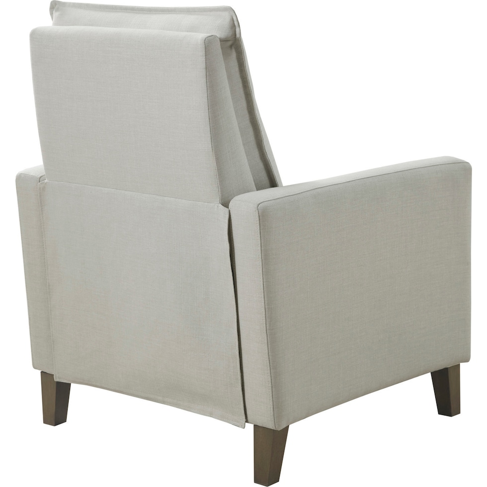 nilana white recliner   