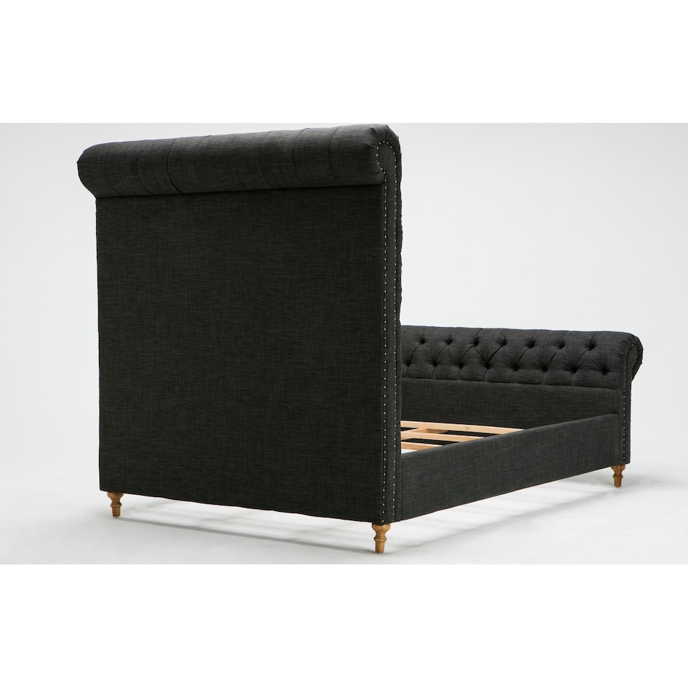 nina gray queen bed   