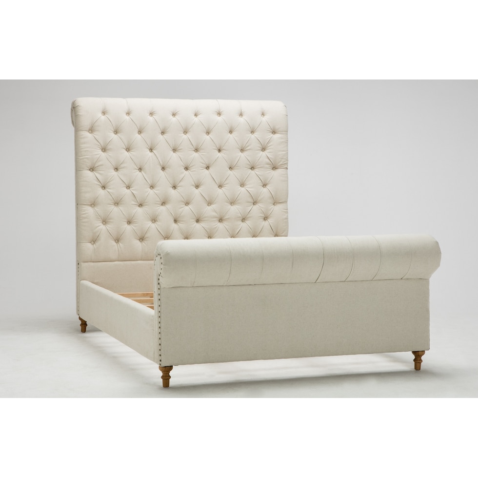 nina neutral queen bed   