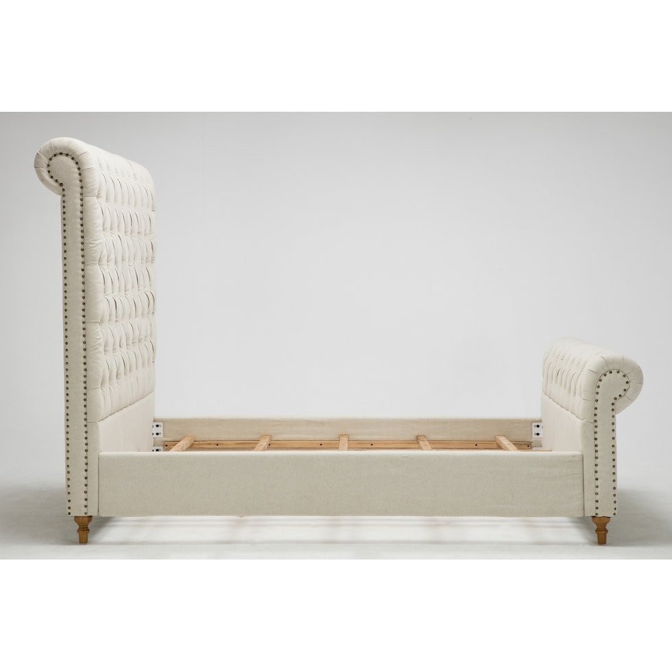 nina neutral queen bed   