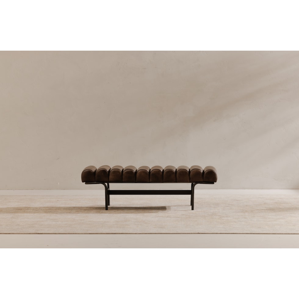 ninette dark brown bench   