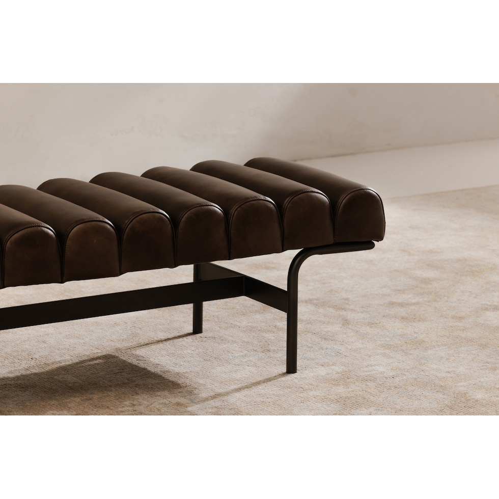 ninette dark brown bench   