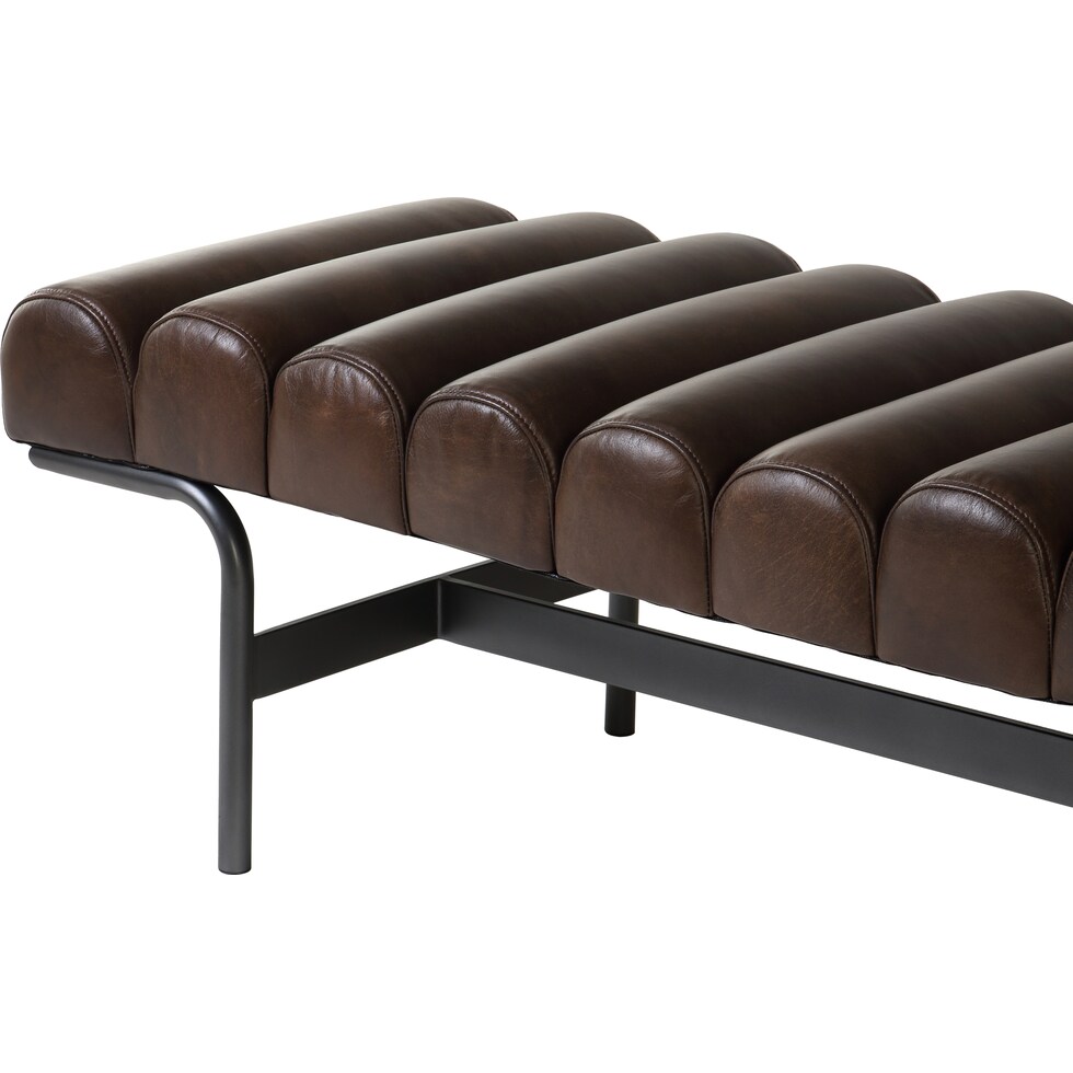 ninette dark brown bench   