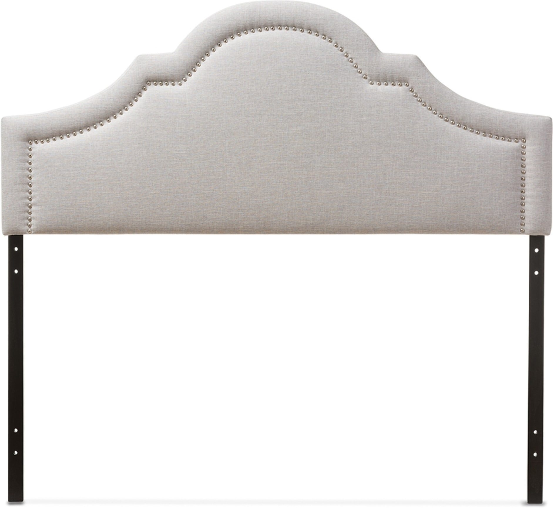 Nissa Queen Upholstered Headboard - Grayish Beige | American