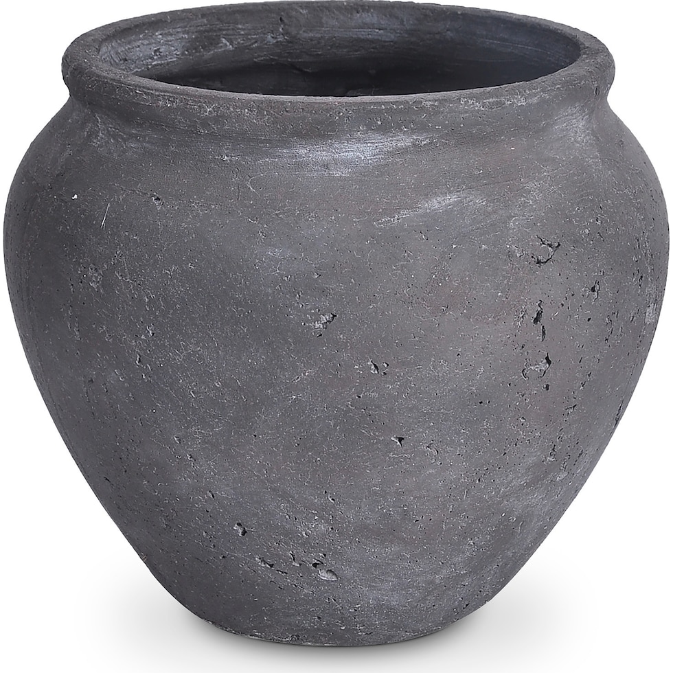 nisso black vase   