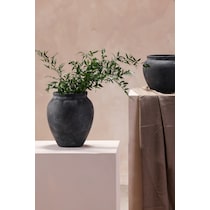 nisso black vase   