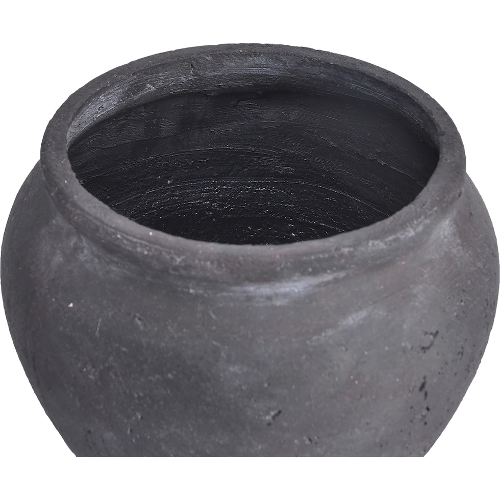nisso black vase   