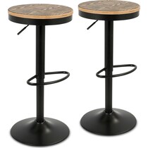 noa black bar stool   
