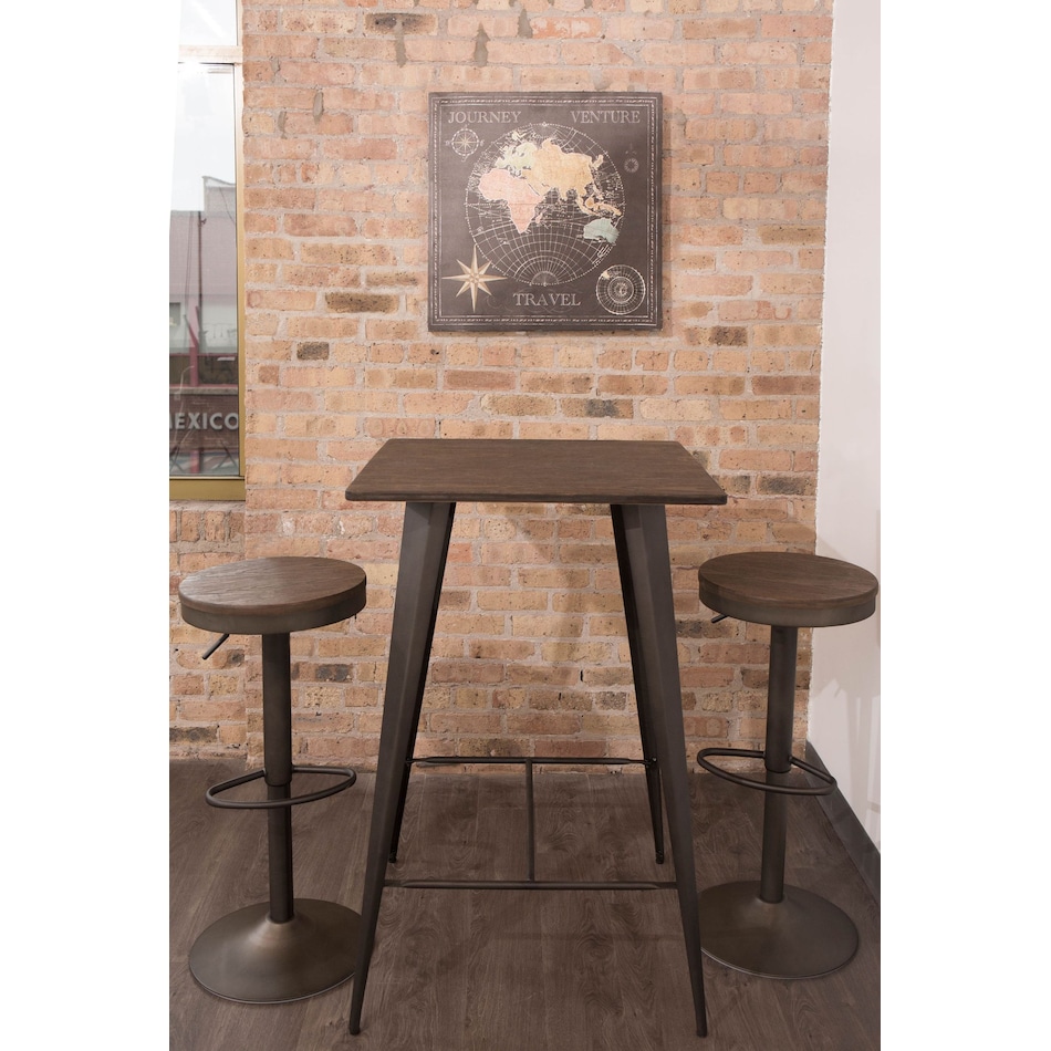 noa black bar stool   