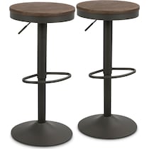 noa gray bar stool   