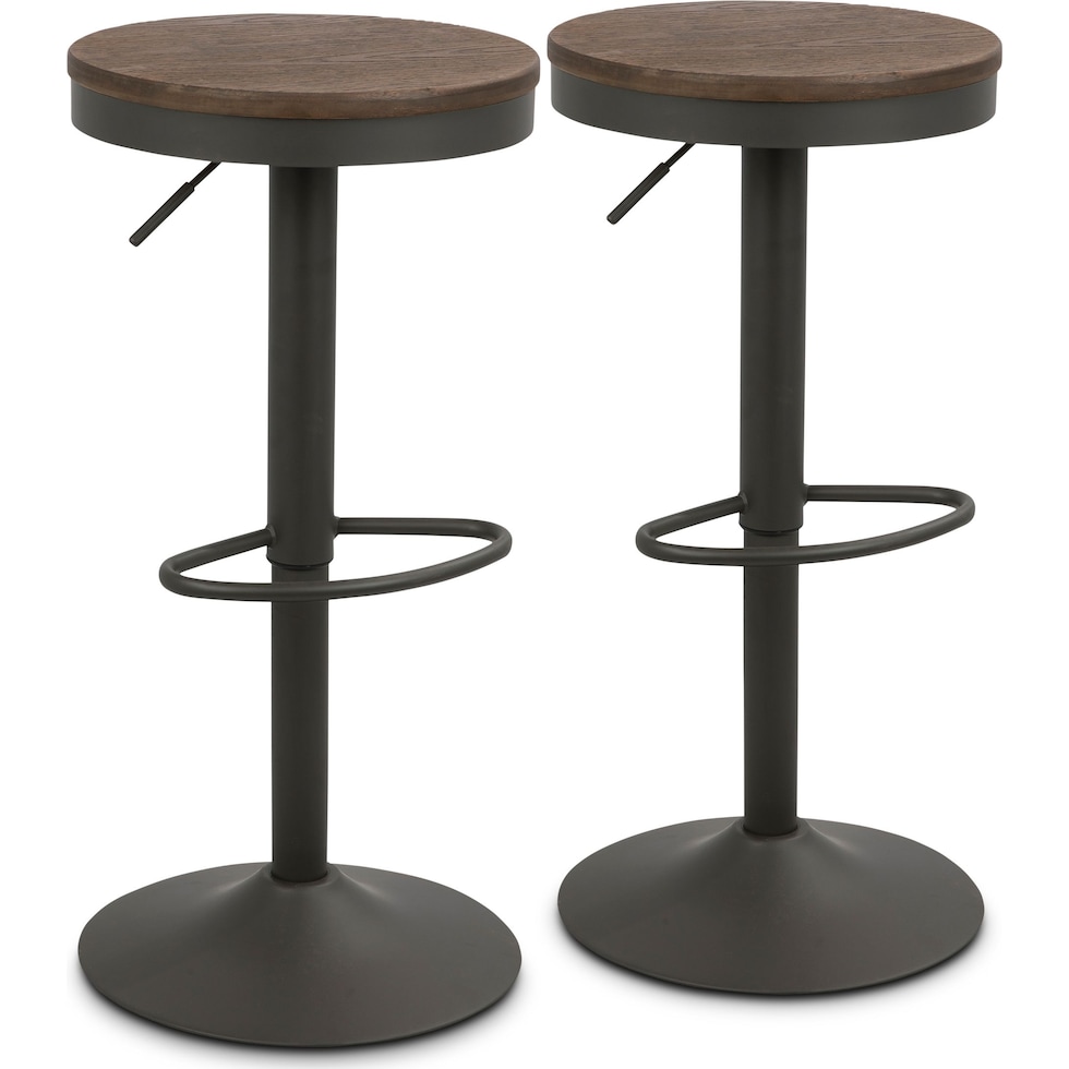 noa gray bar stool   