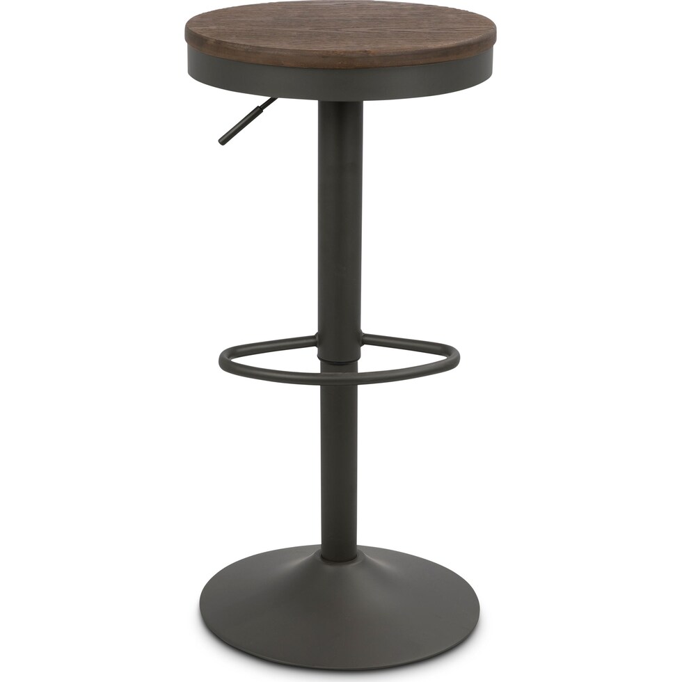 noa gray bar stool   