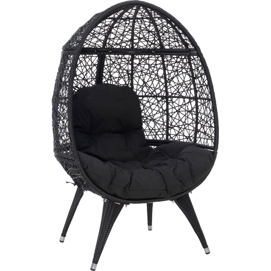 noah black egg chair   