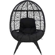 noah black outdoor chair   
