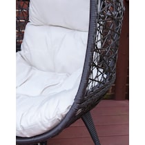noah dark brown outdoor chair   