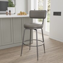 noelle gray bar stool   