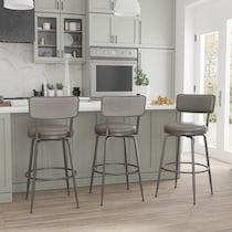 noelle gray bar stool   