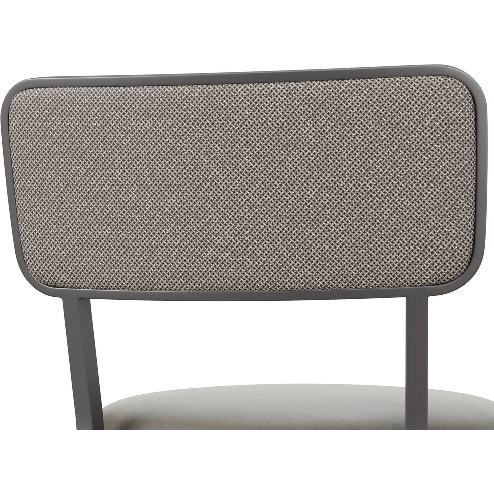 noelle gray bar stool   