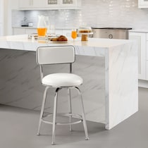 noelle white counter height stool   