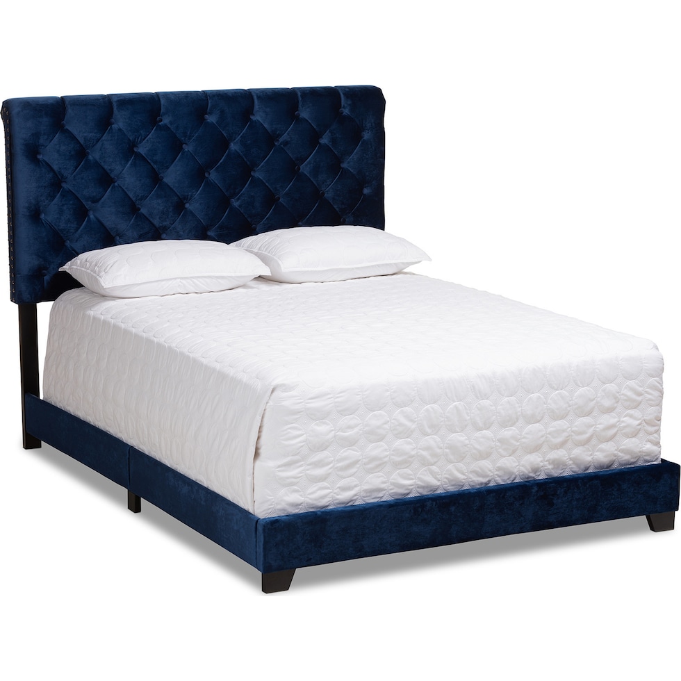 noen blue full bed   