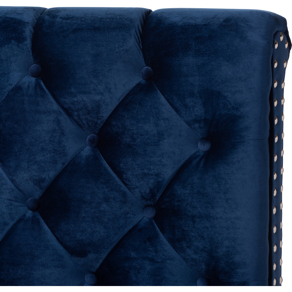 noen blue full bed   
